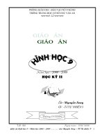 GIÁO ÁN HÌNH HỌC 9 CHƯƠNG I