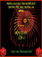 Ôn tập về đại lượng