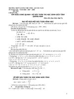 về vài bài toán thi học sinh giỏi tỉnh qnam