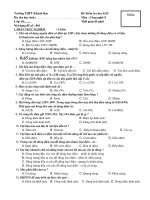 Đề kiểm tra công nghệ học kì II