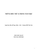 Những điều thú vị trong Toán Học - Cực Hay