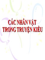 Các nhân vật trong Truyện Kiều