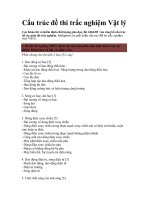 Cấu trúc đề thi trắc nghiệm Vật Lý