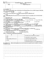 Đề kiểm tra 15'''' bài 1