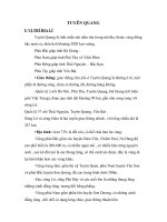 Một số thông tin về Tuyên Quang