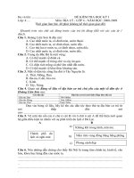 Đề thi học kì 1, 08-09, Địa 4