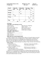 NGÂN HÀNG ĐỀ KT 1TIẾT ANH 7