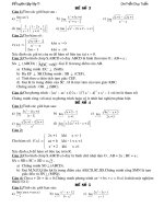 ĐỀ ÔN TẬP LỚP 11 GIƯA KÌ 2