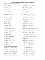 Chuyên đề nguyên hàm và tích phân