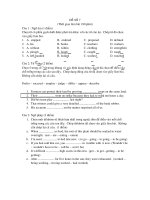 đề thi thử đại học môn anh văn - đề số 7