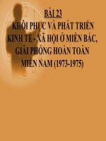 Bài 23 hoàn chỉnh có phim tư tiệu