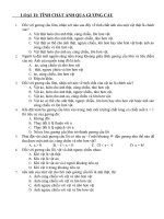 một số bài tập trắc nghiệm