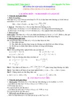 Đề cương ôn tập Giải tích 12