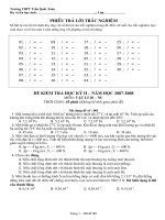 de kiem tra hoc ki I I - 10NC 07-08