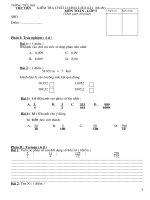 Đề thi GK 1 lớp 5