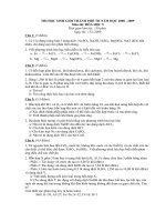 Đề thi HSG Hóa 9 TP năm 08-09