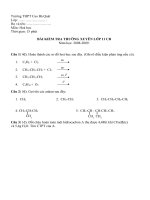 Bài KT 15 Phút Lần 1 HK II Lớp 11CB - Đề 1