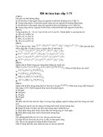 Đề thi trắc nghiệm hóa học cấp 3-75