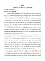 Bài 2: Văn học lãng mạn trước câch mạng tháng Tám