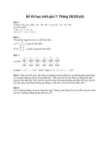 Đề thi HSG Toán 7-2