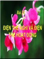 Bài28.Điện thế nghỉ và điện thế hoạt động