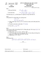 đề TS vào 10 Nam đinh