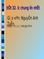 ƯỚc chung lớn nhất