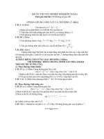 ĐỀ ÔN THI TỐT NGHIỆP SỐ 9(MÔN TOÁN)