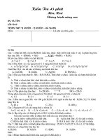 kiểm tra 1 tiết lơp 10-nâng cao