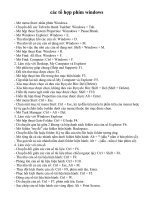 Cac to hop phim windows