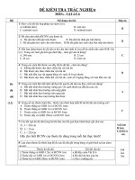 Đề Trắc Nghiệm Lý 6