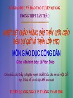 Bài 12: Chính sách tài nguyên và bảo vệ môi trường