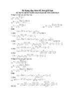 Sử dụng đạo hàm để tìm giới hạn