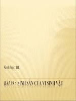 bầi 39: sinh sản của vi sinh vật