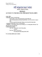 An toàn và tránh lãng phí khi su dung dien