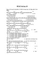 Đề KT 1 tiết môn tin học 10