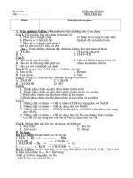 đề kiểm tra 45 phút hóa học 9