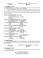 Đề kiểm tra chất lượng Ngữ văn 7 HK I