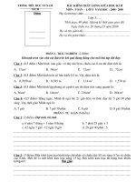 Đề KTCL Giữa kì 2 08-09