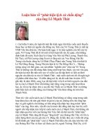 Luận bàn về “phát hiện lịch sử chấn động”