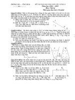 Đề thi HSG Lớp 9 vòng II