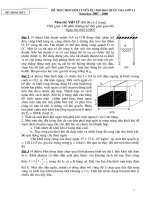 Đề chọn đội tuyển Quốc gia vòng 1