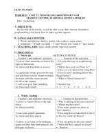 Giáo án tiếng anh 8 Học kì II (Unit 11)