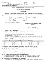 Kiểm tra 1 tiết MS Word