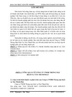 CÔNG TÁC KẾ TOÁN CỦA CÔNG TY TNHH THƯƠNG MẠI TÂN THÀNH ĐẠT