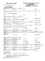 Dành cho ôn vào lớp 10: Đề khảo sát học sinh cả 2 môn Văn + Toán