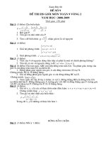 Đề thi chọn HSG cấp tỉnh toán 9 có đáp án (đề 7)