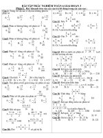 BÀI TẬP TRẮC NGHIỆM TOÁN 6 BỔ SUNG