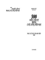 500 điều cấm kị trong cuộc sống