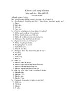 KT chất lượng đầu năm - lớp 6 - 08/09 - Cát - Gia Nghĩa